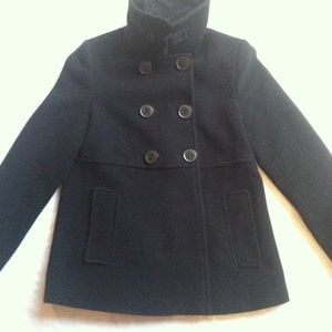 Vintage Express Pea Coat Wool Doublebreasted.